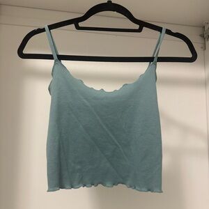 SHEIN Teal Ribbed Camisole